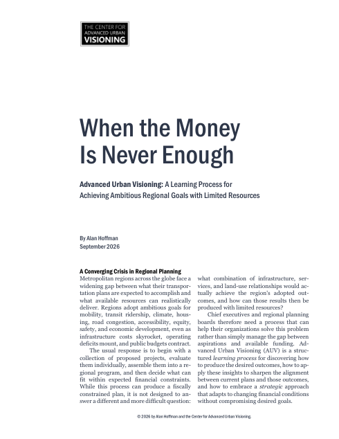 First page of When the Money Is Never Enough
